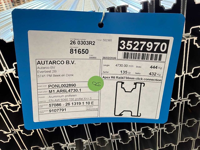 Aluminium profielen (270 stuks) - afbeelding 5 van  5