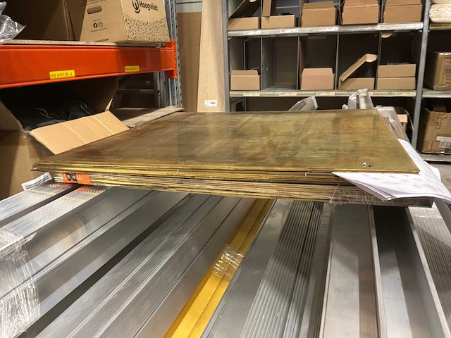 Aluminium profielen en messing platen (2x) - afbeelding 14 van  17