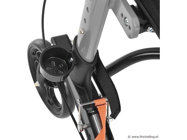 Aluminium rollator vital - zwart - inklapbaar - afbeelding 5 van  5