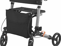 Aluminium rollator vital - zwart - inklapbaar