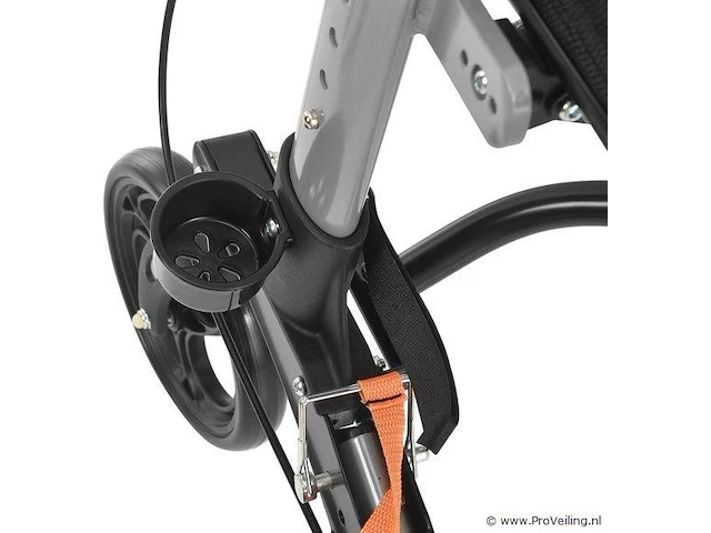 Aluminium rollator vital - zwart - inklapbaar - afbeelding 5 van  5