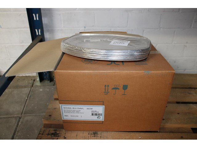 Aluminium schalen 80 stuks. 35 cm. - afbeelding 1 van  2