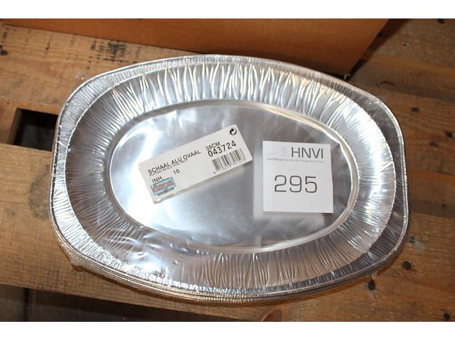 Aluminium schalen 80 stuks. 35 cm. - afbeelding 2 van  2