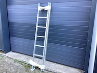 Aluminium schuifladder 2x7 2m ladder en trap - afbeelding 1 van  3