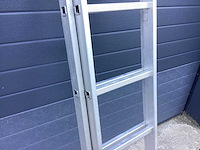 Aluminium schuifladder 2x7 2m ladder en trap - afbeelding 2 van  3