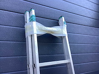 Aluminium schuifladder 2x7 2m ladder en trap - afbeelding 3 van  3