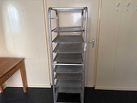 Aluminium serveerwagen - afbeelding 1 van  3