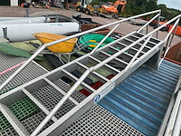 Aluminium steek trap met bordes - fixed staircase - afbeelding 1 van  6