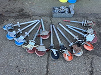 Aluminium steiger v.v. trap, valbeveiliging, steigerwielen - afbeelding 11 van  21
