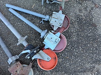 Aluminium steiger v.v. trap, valbeveiliging, steigerwielen - afbeelding 12 van  21