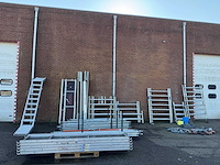 Aluminium steiger v.v. trap, valbeveiliging, steigerwielen - afbeelding 1 van  21