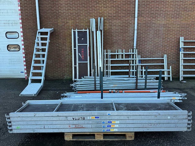 Aluminium steiger v.v. trap, valbeveiliging, steigerwielen - afbeelding 3 van  21