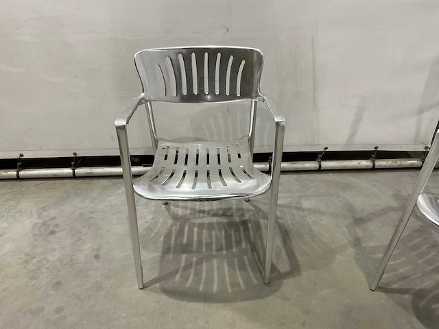 Aluminium stoelen (6x) - afbeelding 4 van  6