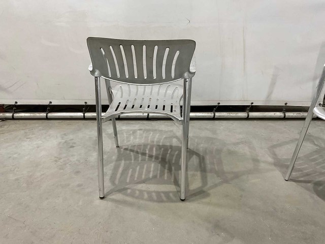 Aluminium stoelen (6x) - afbeelding 6 van  6