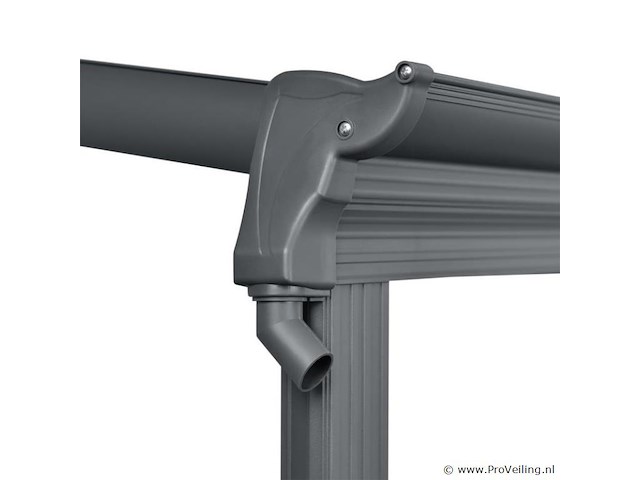 Aluminium terrasoverkapping borneo 3 x 3 m - grijs - afbeelding 4 van  9