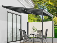 Aluminium terrasoverkapping borneo 3 x 3 m - grijs - afbeelding 2 van  9