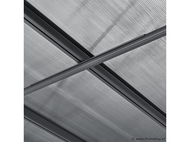 Aluminium terrasoverkapping borneo 3 x 3 m - grijs - afbeelding 6 van  9