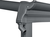 Aluminium terrasoverkapping borneo 3 x 3 m - grijs - afbeelding 4 van  9