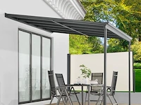 Aluminium terrasoverkapping borneo 3 x 3 m - grijs - afbeelding 2 van  9