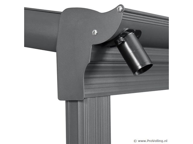 Aluminium terrasoverkapping borneo 4 x 3 m - grijs - afbeelding 4 van  9