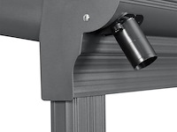 Aluminium terrasoverkapping borneo 4 x 3 m - grijs - afbeelding 4 van  9