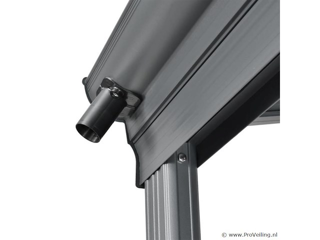 Aluminium terrasoverkapping borneo 4 x 3 m - grijs - afbeelding 5 van  9