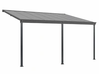 Aluminium terrasoverkapping borneo 4 x 3 m - grijs