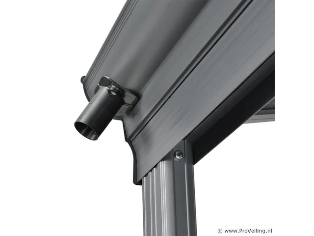 Aluminium terrasoverkapping borneo 4 x 3 m - grijs - afbeelding 5 van  9