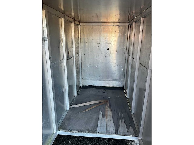 Aluminium transportkist 240x130x190cm v.v. heftrucksledes - afbeelding 2 van  4