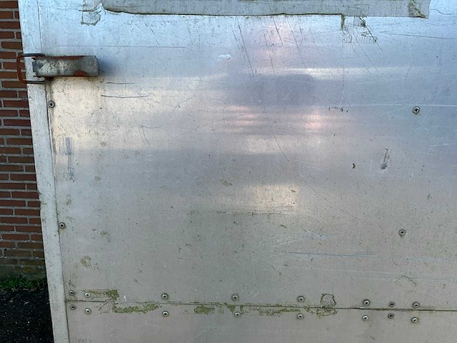 Aluminium transportkist 240x130x190cm v.v. heftrucksledes - afbeelding 3 van  4