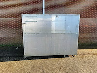 Aluminium transportkist 240x130x190cm v.v. heftrucksledes - afbeelding 1 van  5