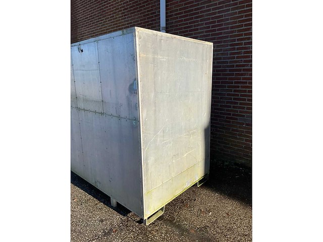 Aluminium transportkist 240x130x190cm v.v. heftrucksledes - afbeelding 5 van  5
