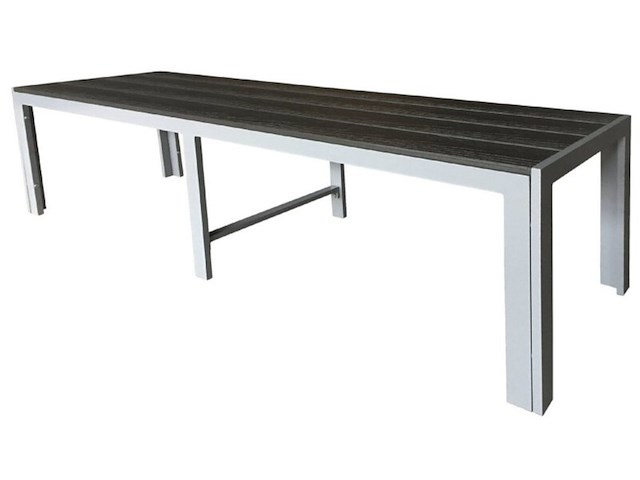 Aluminium tuinbank 150 cm zilver, pure home & garden, zilver - afbeelding 2 van  5