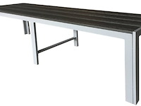 Aluminium tuinbank 150 cm zilver, pure home & garden, zilver - afbeelding 2 van  5