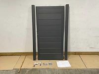 Aluminium tuindeur - antraciet - 183x93 cm (10x) - afbeelding 4 van  7