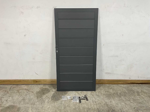 Aluminium tuindeur - antraciet - 183x93 cm - afbeelding 2 van  9
