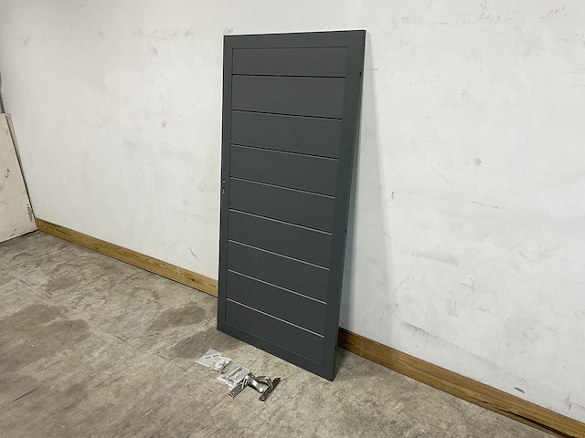 Aluminium tuindeur - antraciet - 183x93 cm - afbeelding 3 van  9