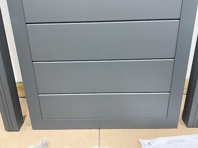 Aluminium tuindeur - antraciet - 183x93 cm - afbeelding 2 van  3