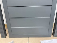 Aluminium tuindeur - antraciet - 183x93 cm - afbeelding 6 van  7