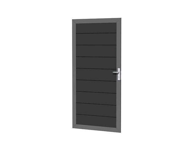 Aluminium tuindeur - antraciet - 183x93 cm - afbeelding 1 van  6