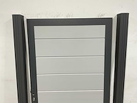 Aluminium tuindeur - lichtgrijs - 183x93 cm (10x) - afbeelding 5 van  5