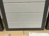 Aluminium tuindeur - lichtgrijs - 183x93 cm (10x) - afbeelding 3 van  8