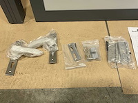 Aluminium tuindeur - lichtgrijs - 183x93 cm - afbeelding 3 van  5