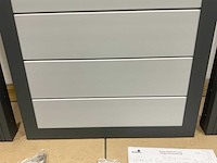 Aluminium tuindeur - lichtgrijs - 183x93 cm - afbeelding 1 van  6