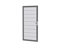 Aluminium tuindeur - lichtgrijs - 183x93 cm - afbeelding 1 van  5