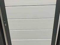 Aluminium tuindeur - lichtgrijs - 183x93 cm - afbeelding 4 van  5