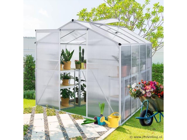 Aluminium tuinkas gh250f 4,75m² - afbeelding 7 van  14