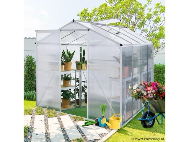 Aluminium tuinkas gh250f 4,75m² - afbeelding 7 van  14