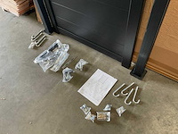 Aluminium tuinpoort zwart gecoat - 100x180 cm - afbeelding 7 van  12