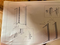 Aluminium tuinpoort zwart gecoat - 100x180 cm - afbeelding 2 van  12